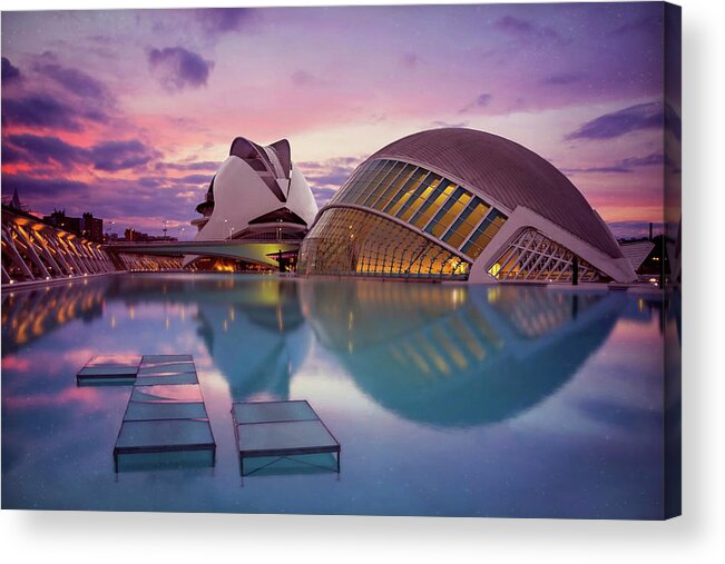 Valencia Acrylic Print featuring the photograph The Architecture of Modern Valencia Spain by Carol Japp