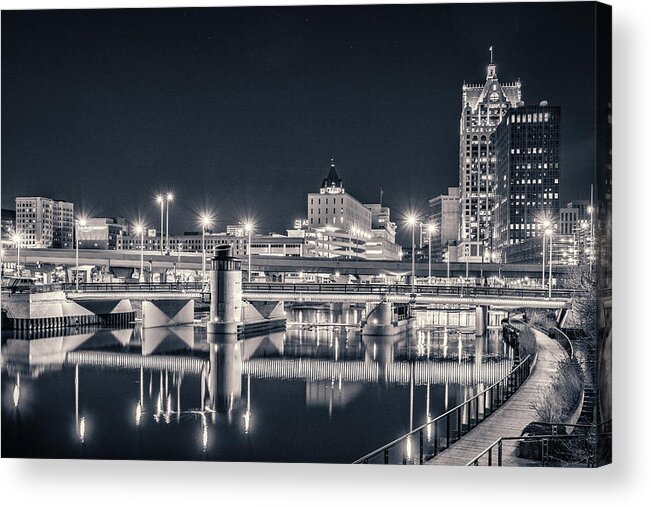 Bill Pevlor Acrylic Print featuring the photograph The Bright Dark of Night by Bill Pevlor