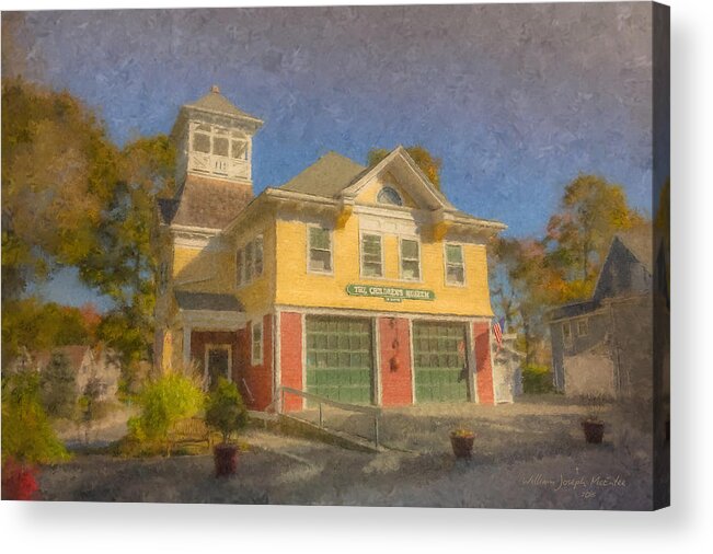 The Children's Museum Of Easton Acrylic Print featuring the painting The Children's Museum of Easton by Bill McEntee