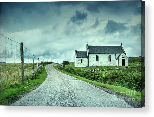 Church Acrylic Print featuring the photograph The Church in the Highlands by David Lichtneker