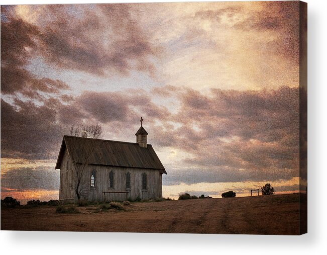 Landscape Acrylic Print featuring the photograph The Church by Mary Lee Dereske