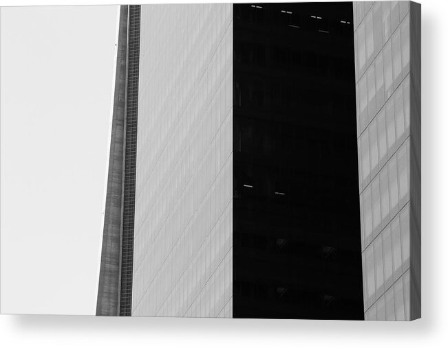 Urban Acrylic Print featuring the photograph the CN tower black and white by Kreddible Trout