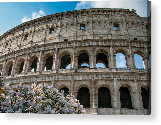 Coliseum Acrylic Print featuring the photograph The Coliseum in Rome by Kathleen Scanlan