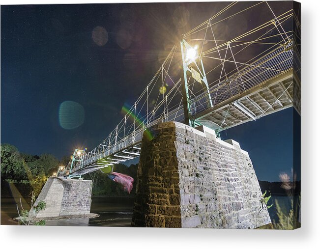 Bridge Acrylic Print featuring the photograph The Connector by Kristopher Schoenleber