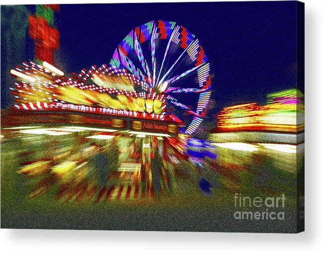 Ferris Wheel Acrylic Print featuring the photograph The County Fair by Ross Lewis