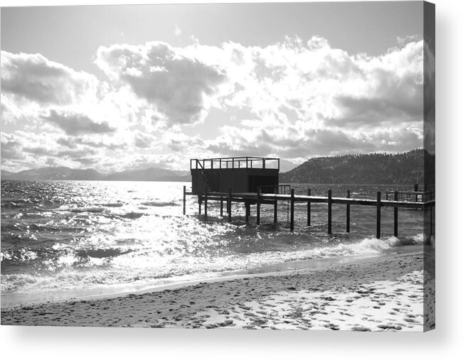 South Lake Tahoe Acrylic Print featuring the photograph The Dock in Tahoe by Kristy Urain