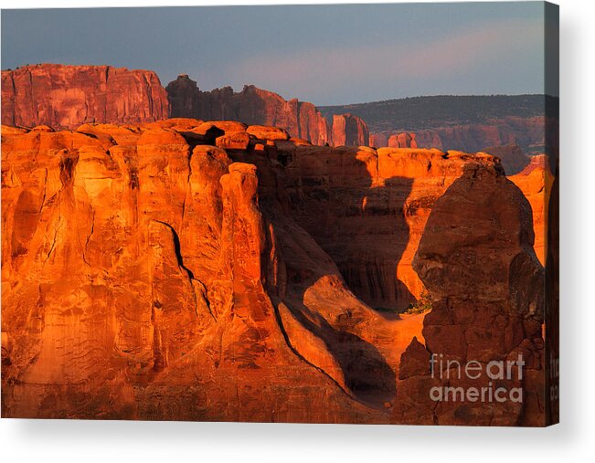 Utah Acrylic Print featuring the photograph The Firewall by Jim Garrison