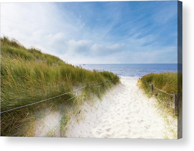 Europe Acrylic Print featuring the photograph The First Look At The Sea by Hannes Cmarits