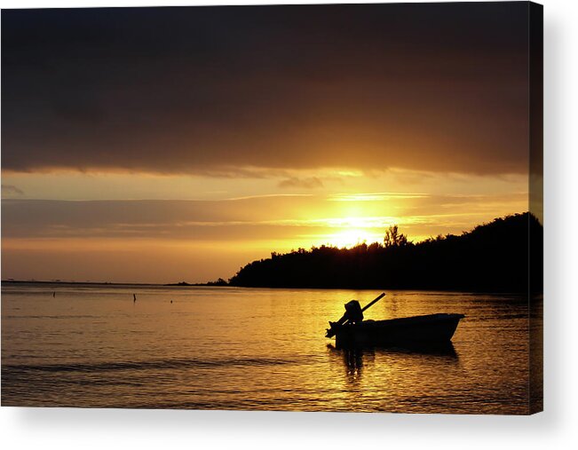 Tropics Acrylic Print featuring the photograph The First Sunrise by Nick Mattea