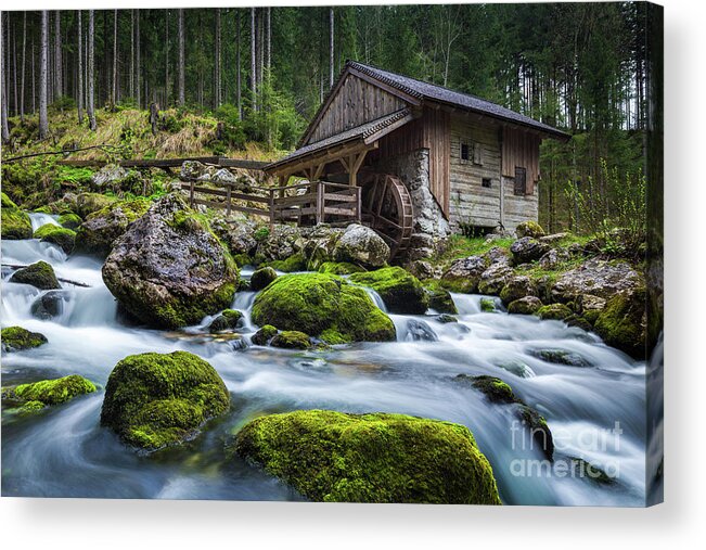 Alps Acrylic Print featuring the photograph The Forgotten Mill by JR Photography