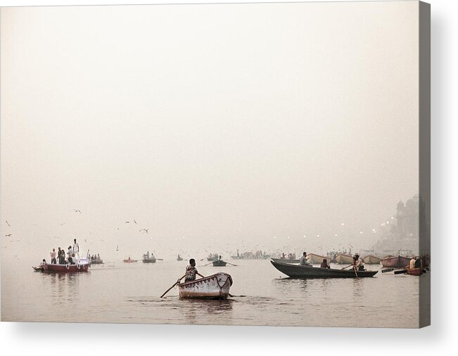 Ganges River Acrylic Print featuring the photograph The Ganges II by Erika Gentry