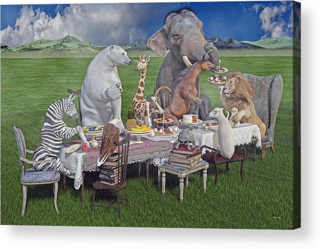 3d Acrylic Print featuring the digital art The Great Escape by Betsy Knapp