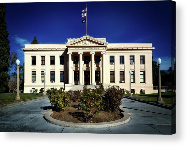 Inyo County Acrylic Print featuring the photograph The Inyo County Courthouse by Mountain Dreams