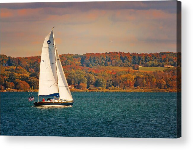 Boat Acrylic Print featuring the photograph The Last Hoorah by Susan Rissi Tregoning