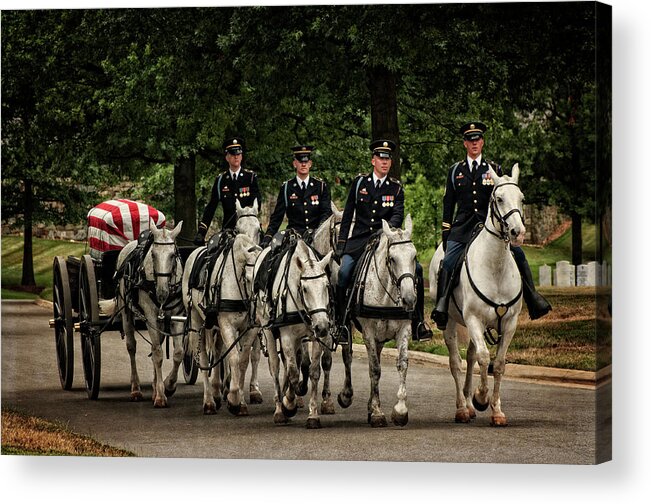 Funeral Acrylic Print featuring the photograph The longest and last mile by David Kay