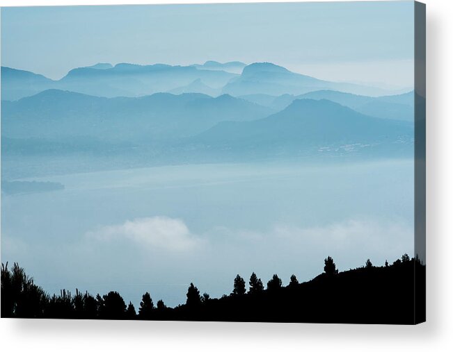 Landscape Acrylic Print featuring the photograph The Massif de Sainte Baume, Provence, France by Jean Gill