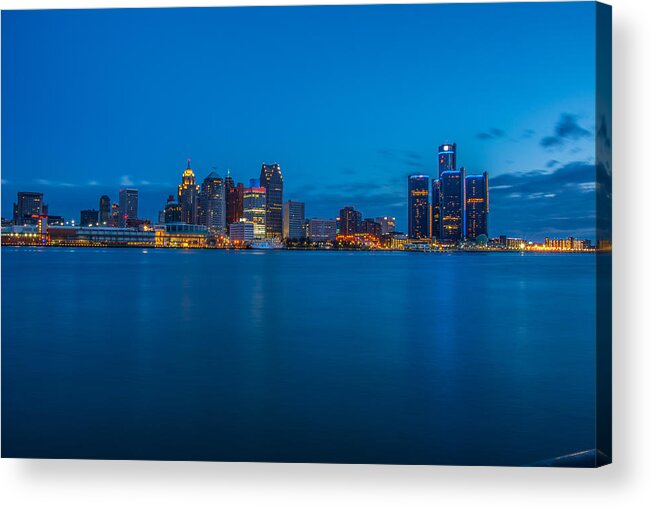 Detroit Acrylic Print featuring the photograph The Motor City by Pravin Sitaraman