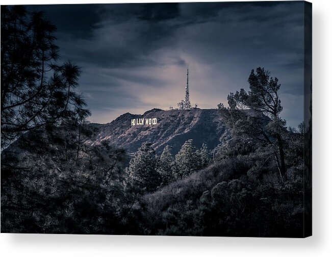 Hollywood Sign Acrylic Print featuring the photograph The Mount Hollywood Icon by Gene Parks