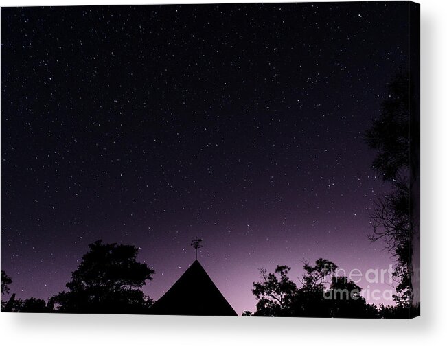 Astro Acrylic Print featuring the photograph The Night Sky, Great Dixter House and Gardens by Perry Rodriguez