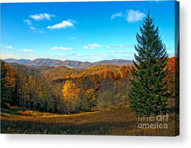 Mountains Acrylic Print featuring the photograph The Other Side of the Road in WV by Kathleen K Parker