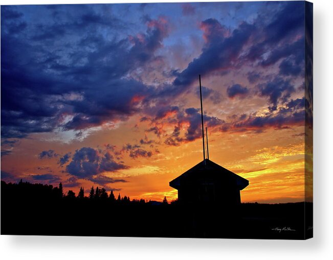 Sunset Acrylic Print featuring the photograph The Outpost by Harry Moulton