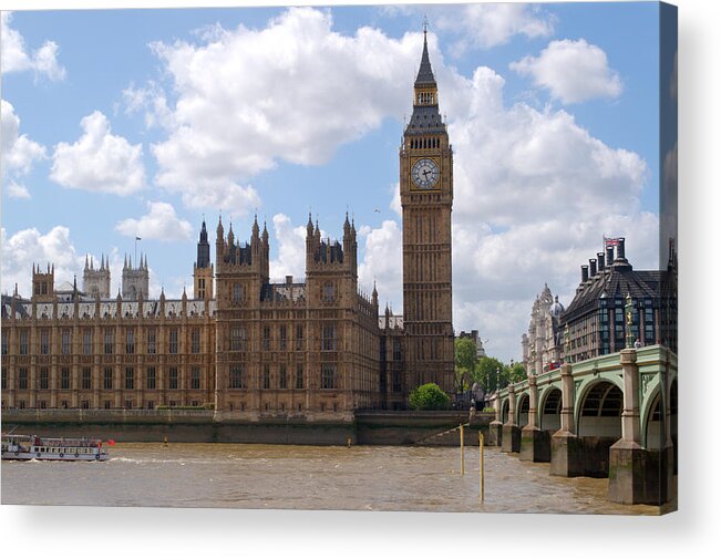 Big Ben Acrylic Print featuring the photograph The Palace of Westminster by Chris Day