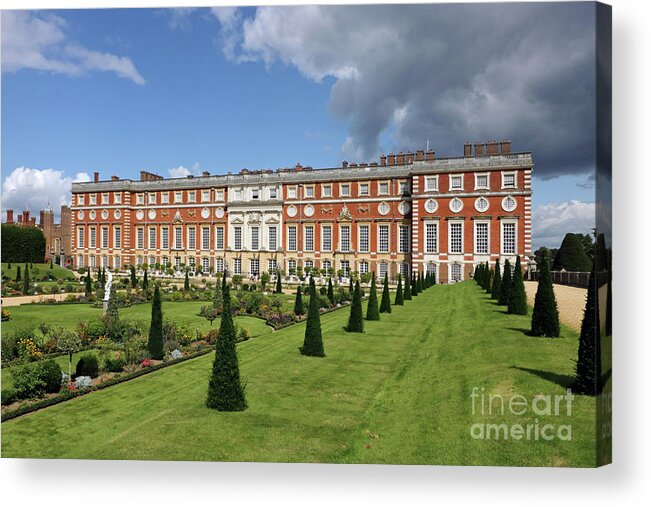 The Privy Garden Hampton Court Acrylic Print featuring the photograph The Privy Garden Hampton Court by Julia Gavin