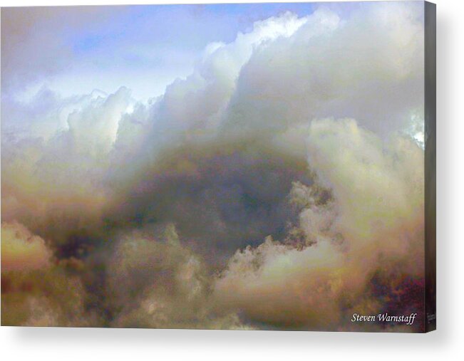 Clouds Acrylic Print featuring the photograph The Road Home by Steve Warnstaff