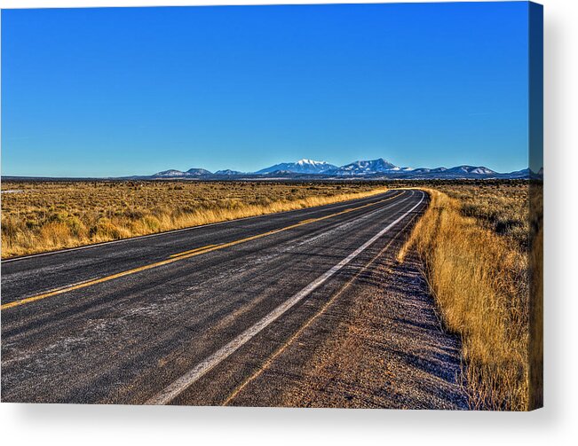 Flagstaff Az Acrylic Print featuring the photograph The Road to Flagstaff by Harry B Brown