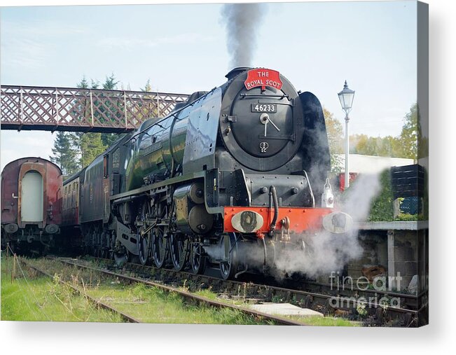 Steam Acrylic Print featuring the photograph The Royal Scot at Butterley by David Birchall