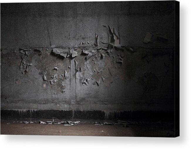 Abandoned Acrylic Print featuring the photograph The Sad Act Of Being Erased - Closer by Kreddible Trout