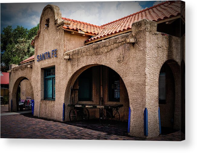 Depot Acrylic Print featuring the photograph The Santa Fe Depot by Paul LeSage
