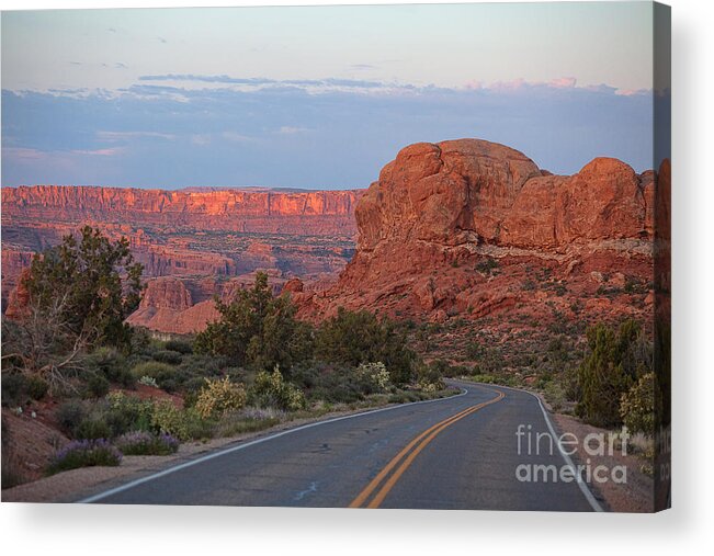 Utah Acrylic Print featuring the photograph The Scenic Route by Jim Garrison