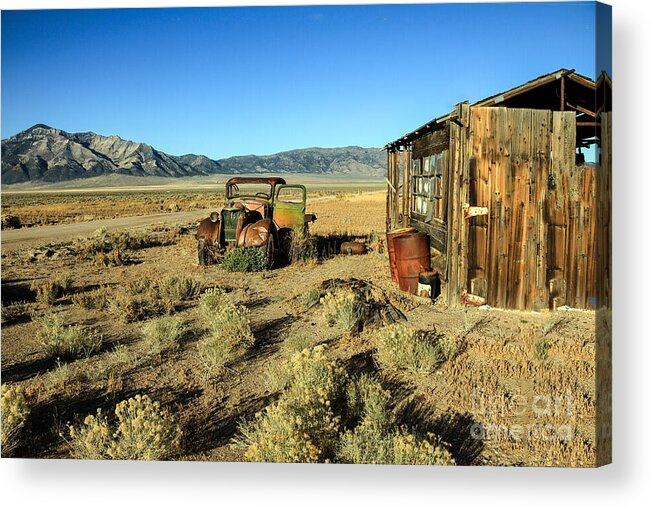 Transportation Acrylic Print featuring the photograph The Schellbourne Station by Robert Bales