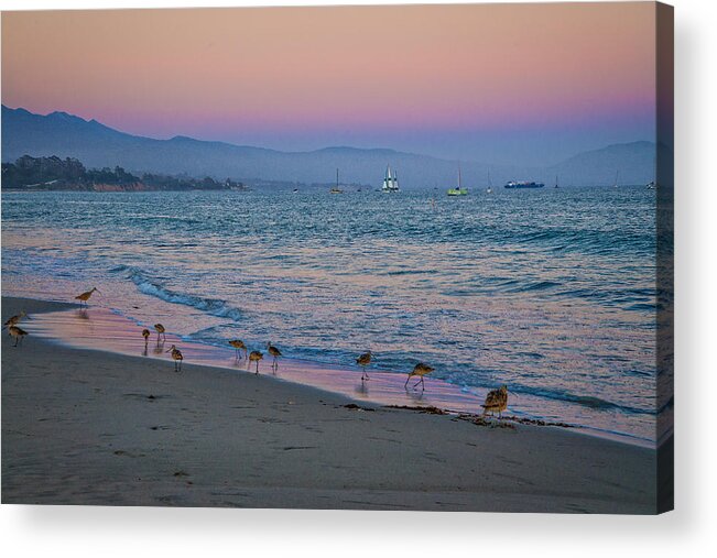 Santa Barbara Acrylic Print featuring the photograph The Soft Side of Sunset by Lynn Bauer