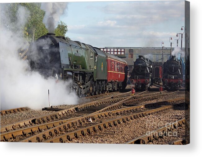 Steam Acrylic Print featuring the photograph The Steam Railway by David Birchall