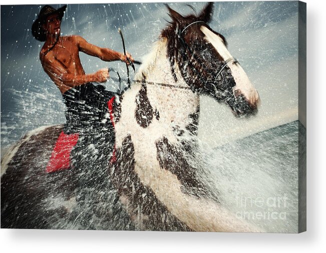 Horse Acrylic Print featuring the photograph The Storm Horse by Dimitar Hristov