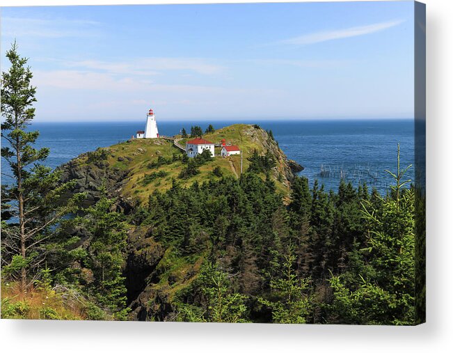 Grand Manan Island Acrylic Print featuring the photograph The Swallowtail Lightstation by Gary Hall