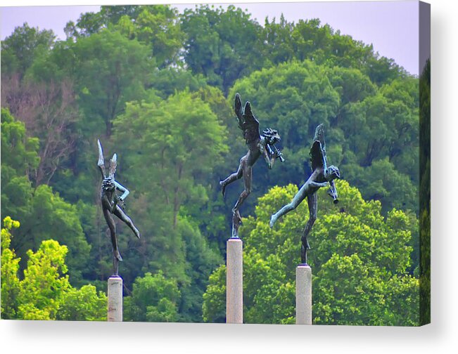 Angels Acrylic Print featuring the photograph The Three Angels by Bill Cannon