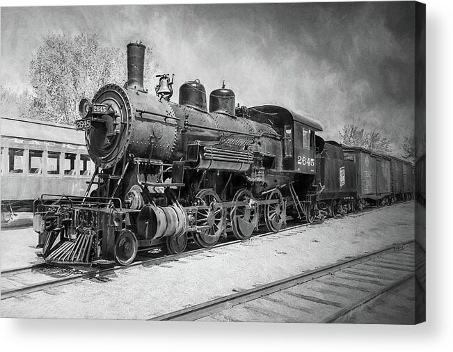 Soo Line Acrylic Print featuring the photograph The Train Yard 2 by Susan Rissi Tregoning
