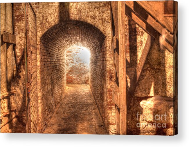 Biddeford Acrylic Print featuring the photograph The tunnel by David Bishop