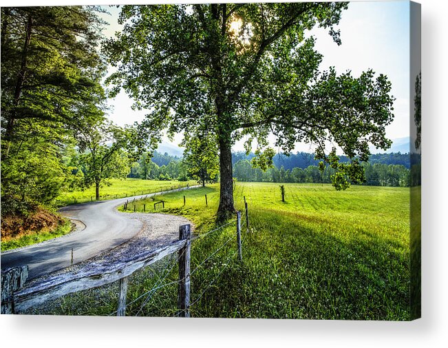 Appalachia Acrylic Print featuring the photograph The Valley at Cades Cove by Debra and Dave Vanderlaan