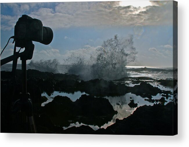 Nikon Acrylic Print featuring the photograph The Viewing Devil's Churn by Laddie Halupa