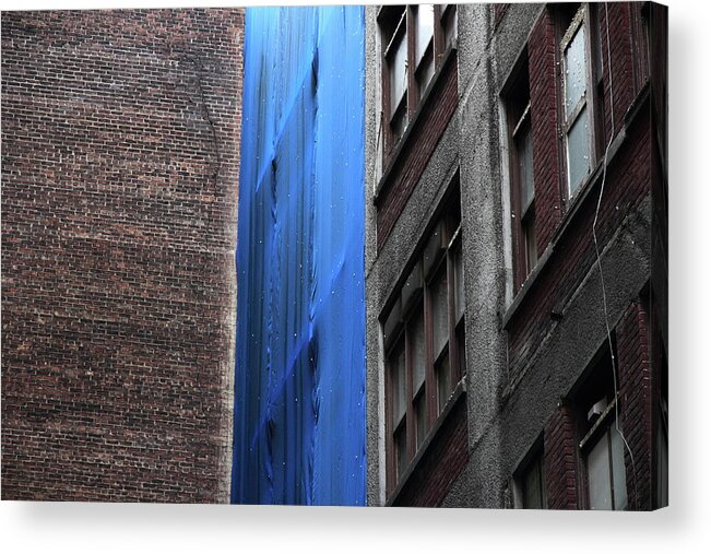 Urban Acrylic Print featuring the photograph The Waterfall by Kreddible Trout