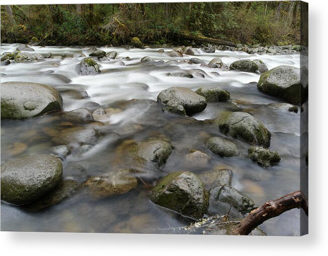 Rivers Acrylic Print featuring the photograph The way a river flows by Jeff Swan