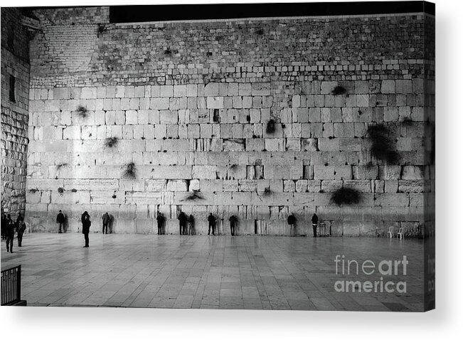 Western Wall Acrylic Print featuring the photograph The Western Wall, Jerusalem 2 by Perry Rodriguez