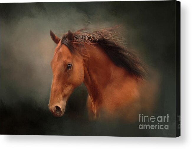 Horse Acrylic Print featuring the photograph The Wind of Heaven - Horse Art by Michelle Wrighton