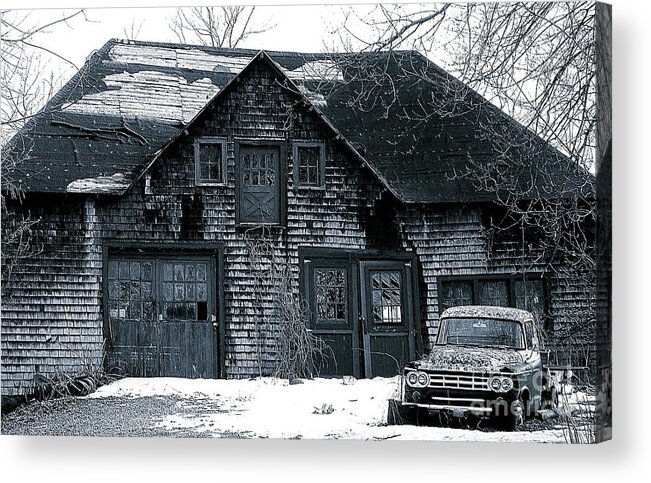 Photography Acrylic Print featuring the digital art This Old House 6 by Iris Gelbart