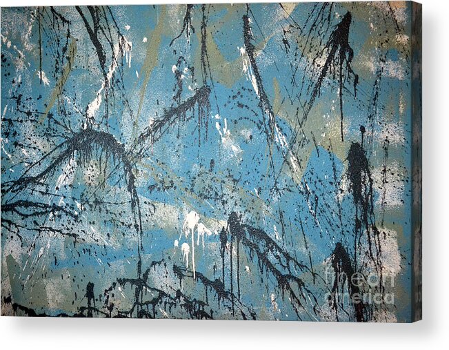 Abstract Acrylic Print featuring the photograph Three by Diane montana Jansson