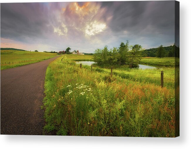 Litchfield Acrylic Print featuring the photograph Thunderhead Over Arbutus Hill by Kim Carpentier